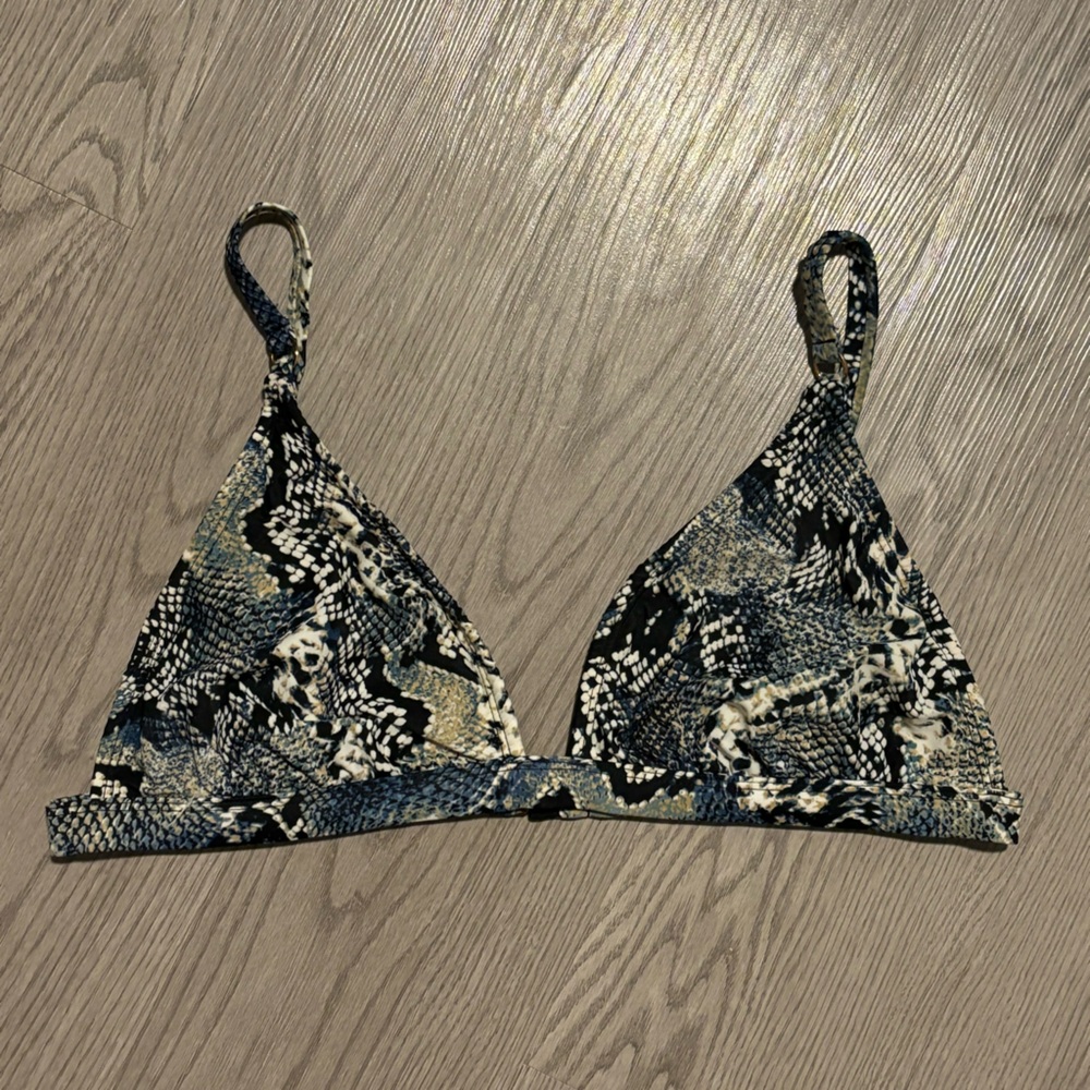 Snake Skin Bikini Top